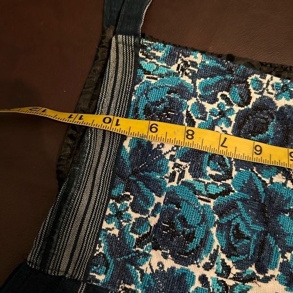 Elegant Black and Blue Striped Mini Dress - Picture 6 of 8